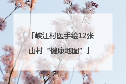 峡江村医手绘12张山村“健康地图”