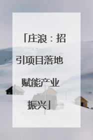 庄浪：招引项目落地 赋能产业振兴