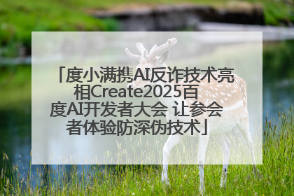 度小满携AI反诈技术亮相Create2025百度AI开发者大会 让参会者体验防深伪技术