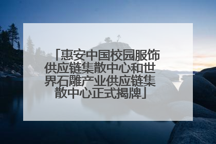 惠安中国校园服饰供应链集散中心和世界石雕产业供应链集散中心正式揭牌
