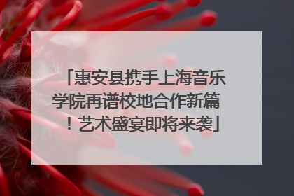 惠安县携手上海音乐学院再谱校地合作新篇！艺术盛宴即将来袭