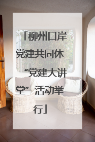 柳州口岸党建共同体“党建大讲堂”活动举行