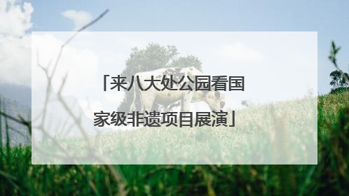 来八大处公园看国家级非遗项目展演