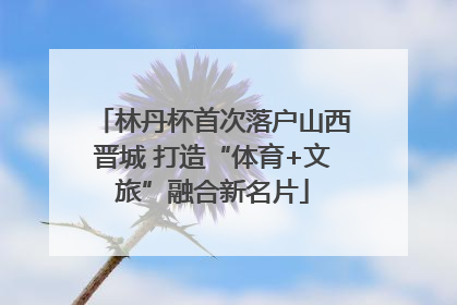 林丹杯首次落户山西晋城 打造“体育+文旅”融合新名片