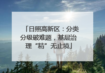 日照高新区：分类分级破难题，基层治理“精”无止境