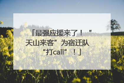 最强应援来了！“天山来客”为宿迁队“打call”！