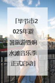 毕节市2025年避暑旅游暨响水滩音乐季正式启动