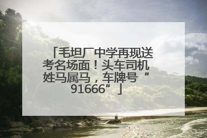 毛坦厂中学再现送考名场面！头车司机姓马属马，车牌号“91666”
