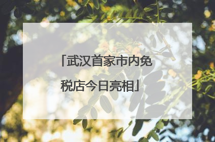 武汉首家市内免税店今日亮相