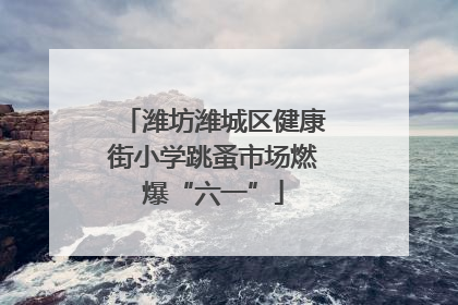 潍坊潍城区健康街小学跳蚤市场燃爆“六一”