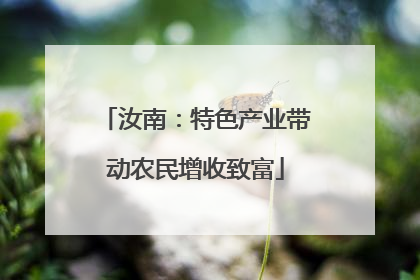 汝南：特色产业带动农民增收致富
