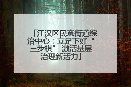 江汉区民意街道综治中心：立足下好“三步棋” 激活基层治理新活力