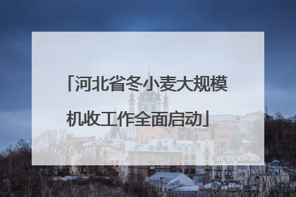 河北省冬小麦大规模机收工作全面启动