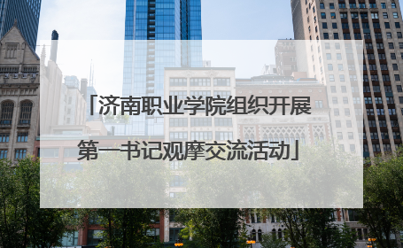 济南职业学院组织开展第一书记观摩交流活动