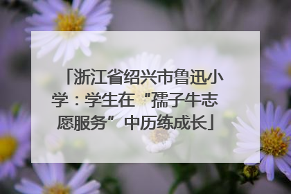 浙江省绍兴市鲁迅小学：学生在“孺子牛志愿服务”中历练成长
