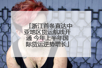浙江首条直达中亚地区货运航线开通 今年上半年国际货运逆势增长