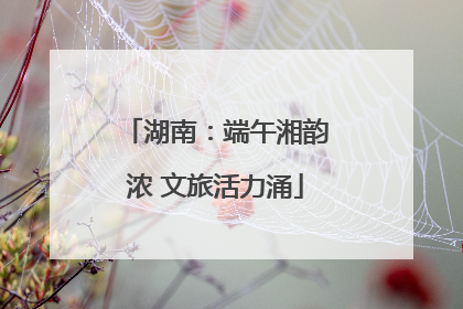 湖南：端午湘韵浓 文旅活力涌