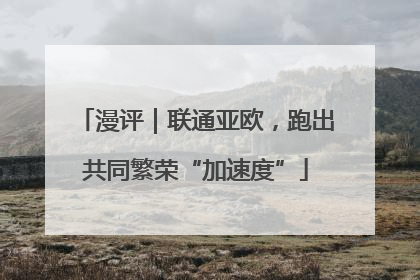 漫评｜联通亚欧，跑出共同繁荣“加速度”
