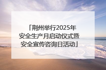 荆州举行2025年安全生产月启动仪式暨安全宣传咨询日活动