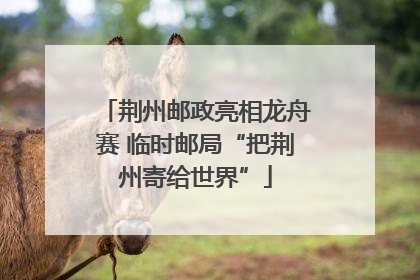 荆州邮政亮相龙舟赛 临时邮局“把荆州寄给世界”