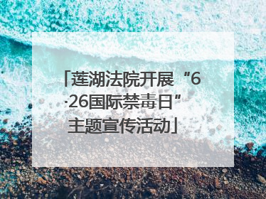 莲湖法院开展“6·26国际禁毒日”主题宣传活动