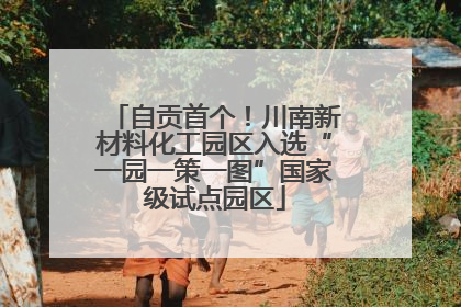自贡首个！川南新材料化工园区入选“一园一策一图”国家级试点园区