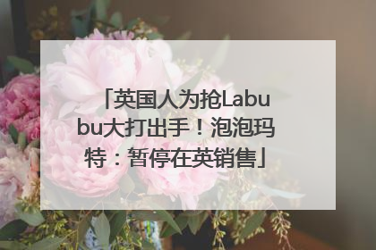 英国人为抢Labubu大打出手！泡泡玛特：暂停在英销售