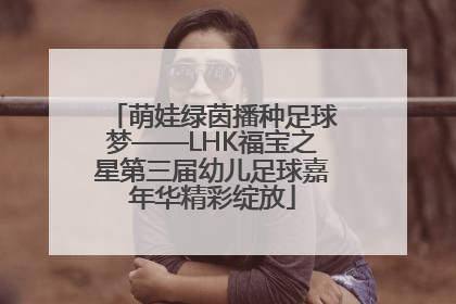 萌娃绿茵播种足球梦——LHK福宝之星第三届幼儿足球嘉年华精彩绽放