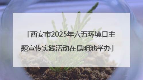 西安市2025年六五环境日主题宣传实践活动在昆明池举办
