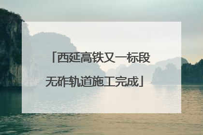 西延高铁又一标段无砟轨道施工完成
