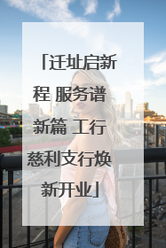迁址启新程 服务谱新篇 工行慈利支行焕新开业