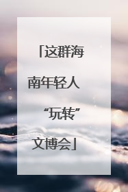 这群海南年轻人“玩转”文博会
