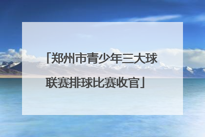 郑州市青少年三大球联赛排球比赛收官