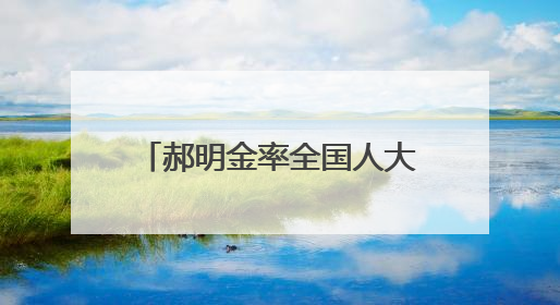 郝明金率全国人大常委会调研组在我省调研 许勤梁惠玲拜会郝明金一行