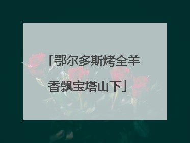鄂尔多斯烤全羊香飘宝塔山下