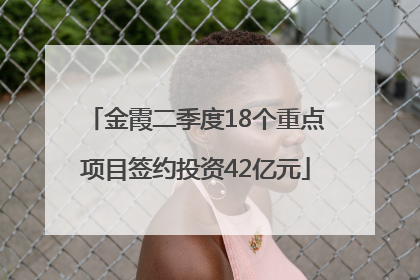 金霞二季度18个重点项目签约投资42亿元
