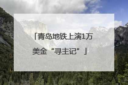 青岛地铁上演1万美金“寻主记”