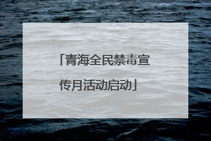 青海全民禁毒宣传月活动启动