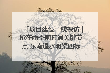 项目建设一线探访｜抢在雨季前打通关键节点 东南退水明渠四标段项目顺利完工