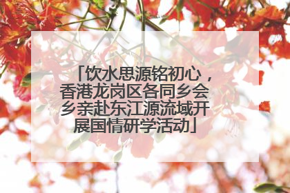 饮水思源铭初心，香港龙岗区各同乡会乡亲赴东江源流域开展国情研学活动