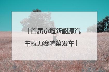 首届京堰新能源汽车拉力赛鸣笛发车
