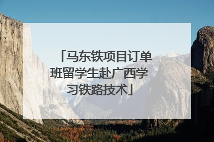 马东铁项目订单班留学生赴广西学习铁路技术