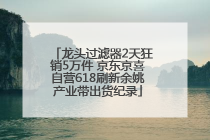 龙头过滤器2天狂销5万件 京东京喜自营618刷新余姚产业带出货纪录