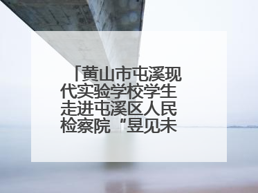 黄山市屯溪现代实验学校学生走进屯溪区人民检察院“昱见未来”青少年法治教育宣传基地