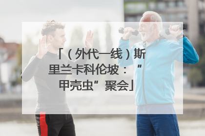 （外代一线）斯里兰卡科伦坡：“甲壳虫”聚会