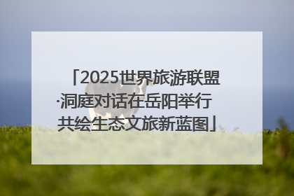 2025世界旅游联盟·洞庭对话在岳阳举行 共绘生态文旅新蓝图