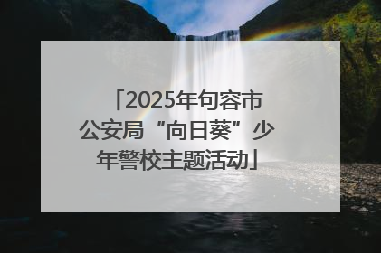 2025年句容市公安局“向日葵”少年警校主题活动