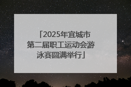 2025年宜城市第二届职工运动会游泳赛圆满举行
