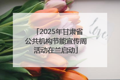 2025年甘肃省公共机构节能宣传周活动在兰启动