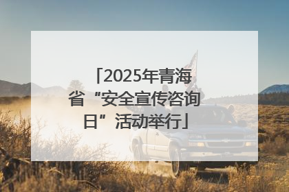 2025年青海省“安全宣传咨询日”活动举行